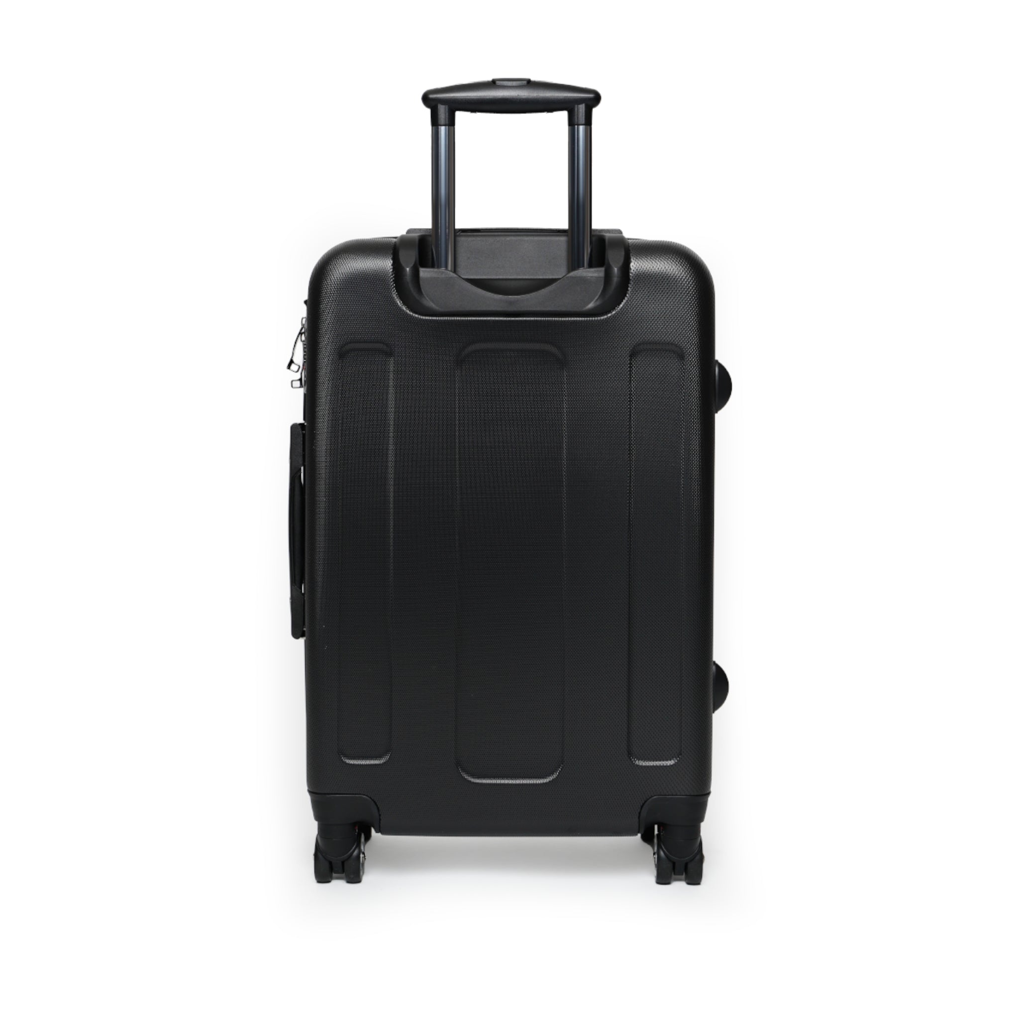 Rolling Suitcase — Gothic White Roses “God Made” Carry-On Luggage