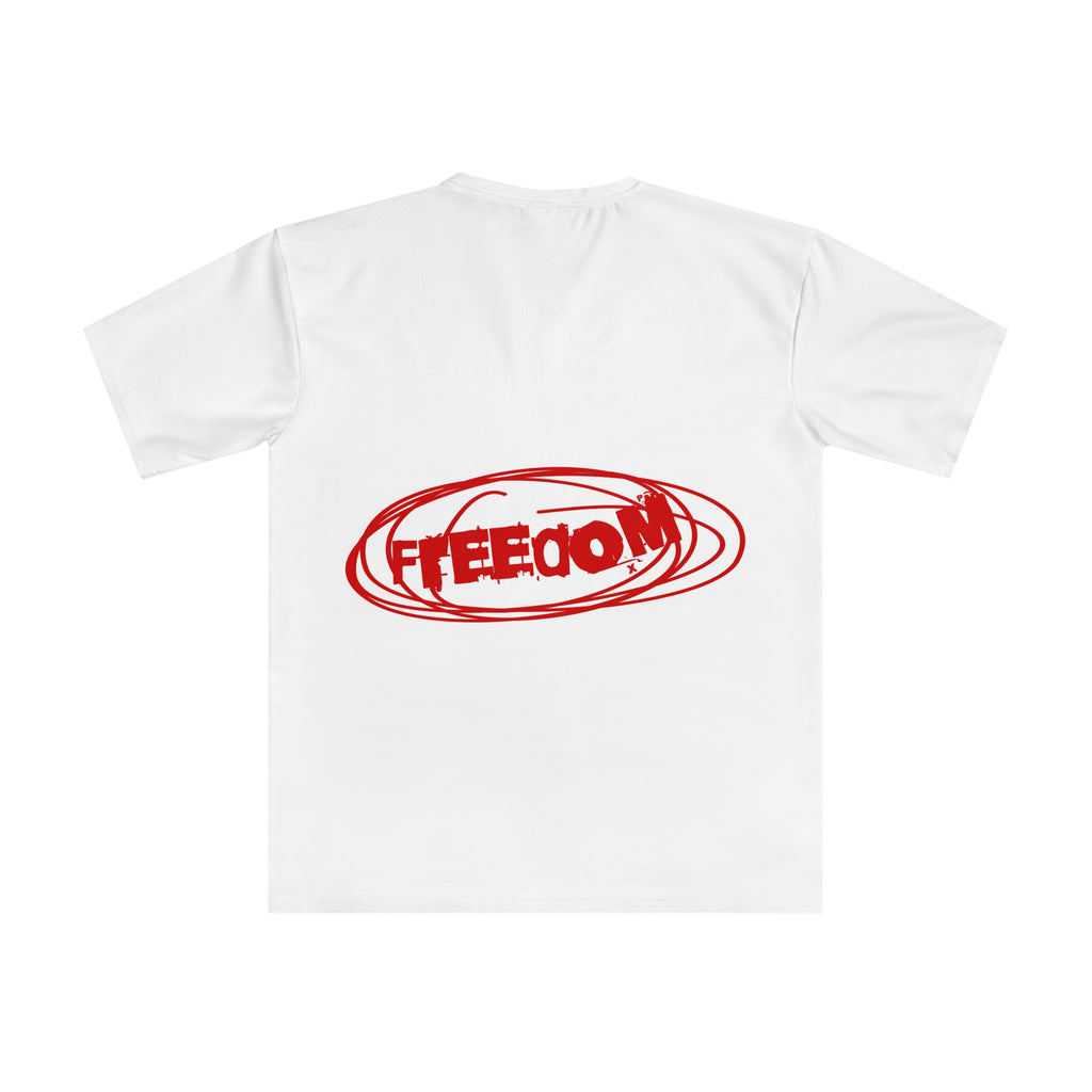 White , Freedom Graphic T-Shirt — "Muted Freedom" Statue of Liberty Protest Tee