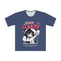 Indigo Ocean - Lovely Kawaii Girl Graphic T‑Shirt Japanese Text "ピンク Lovely"